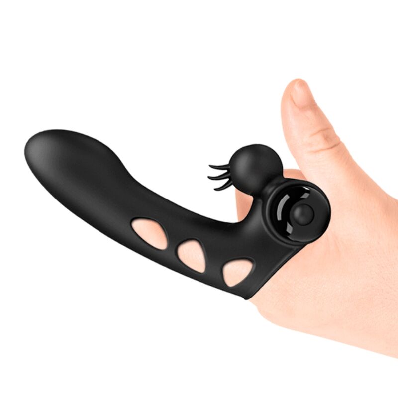 PRETTY LOVE - ORLANDO BLACK VIBRATOR FINGER COVER - NOCTURNA DESIRES