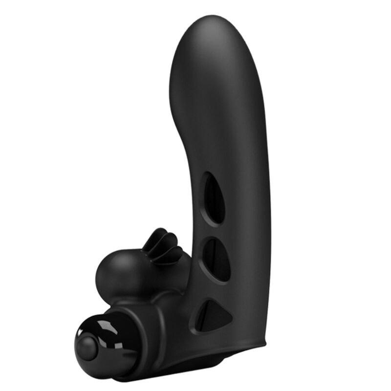 PRETTY LOVE - ORLANDO BLACK VIBRATOR FINGER COVER - NOCTURNA DESIRES