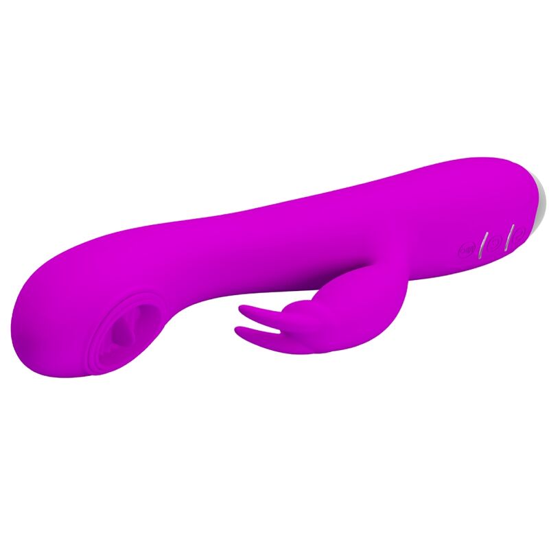 PRETTY LOVE - RACHEL RECHARGEABLE VIBRATOR WITH PURPLE SUCTION CUP - NOCTURNA DESIRES
