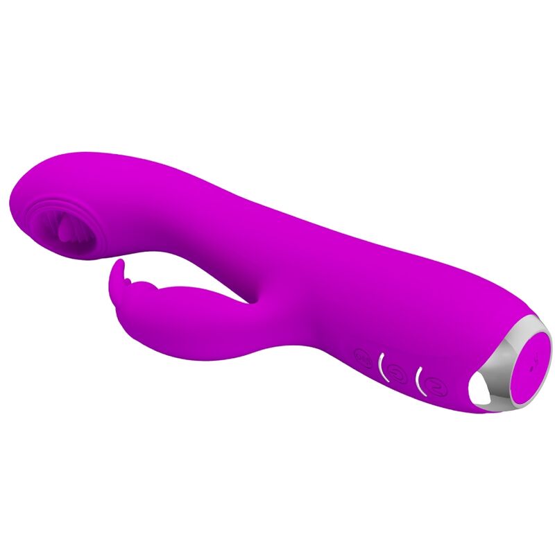 PRETTY LOVE - RACHEL RECHARGEABLE VIBRATOR WITH PURPLE SUCTION CUP - NOCTURNA DESIRES