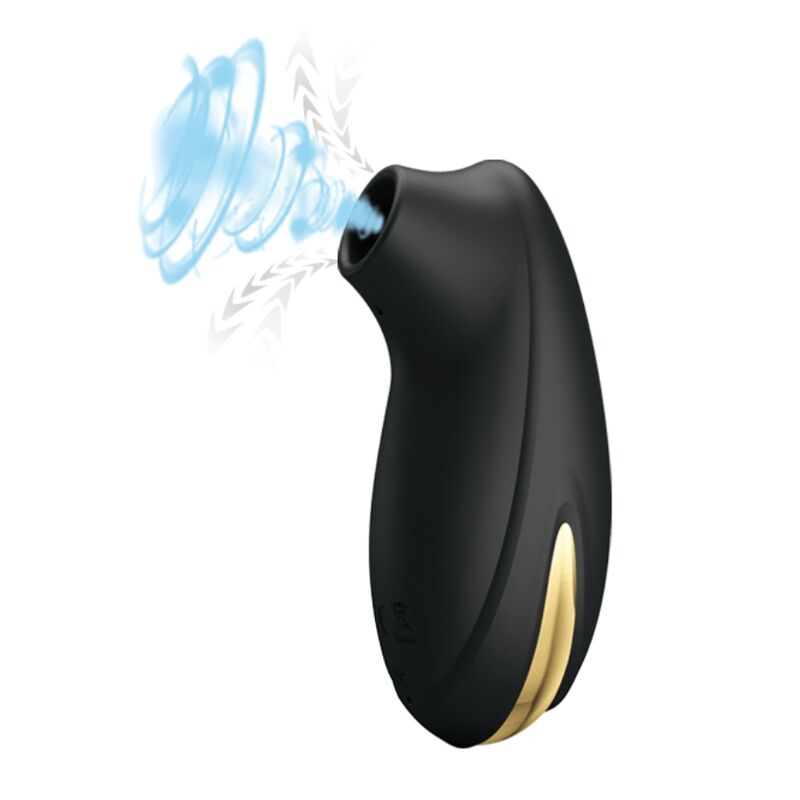 PRETTY LOVE - LUXURY RECHARGEABLE SUCTION MASSAGER BLACK - NOCTURNA DESIRES