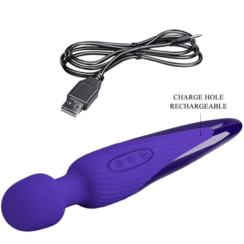 PRETTY LOVE - ANTONY YOUTH WAND VIBRATOR VIOLET HEAT EFFECT - NOCTURNA DESIRES