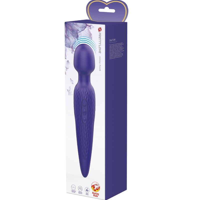 PRETTY LOVE - ANTONY YOUTH WAND VIBRATOR VIOLET HEAT EFFECT - NOCTURNA DESIRES