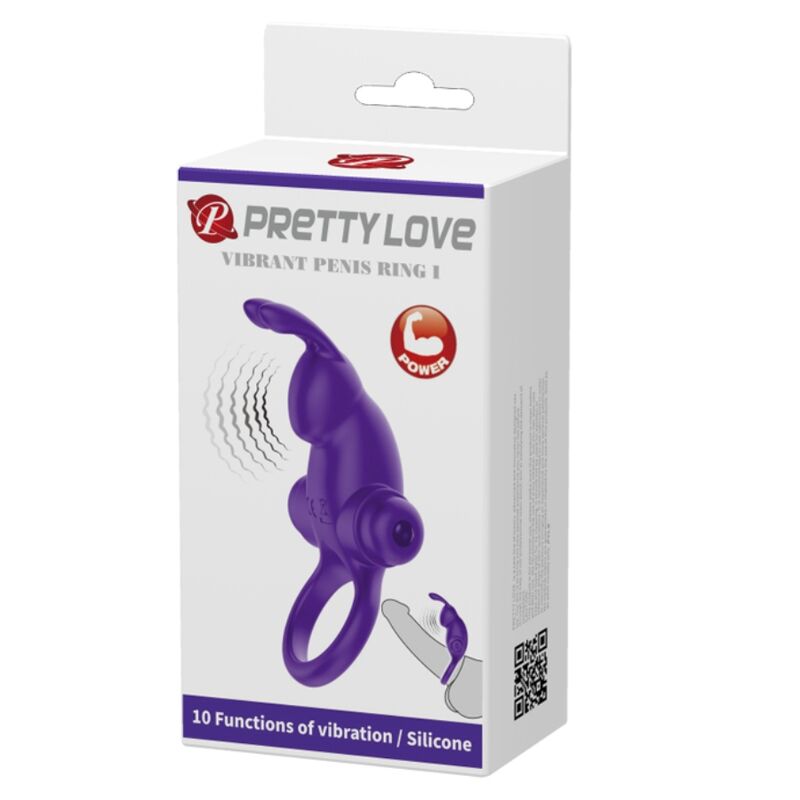 PRETTY LOVE - VIBRATOR RING I RABBIT FOR PURPLE PENIS - NOCTURNA DESIRES