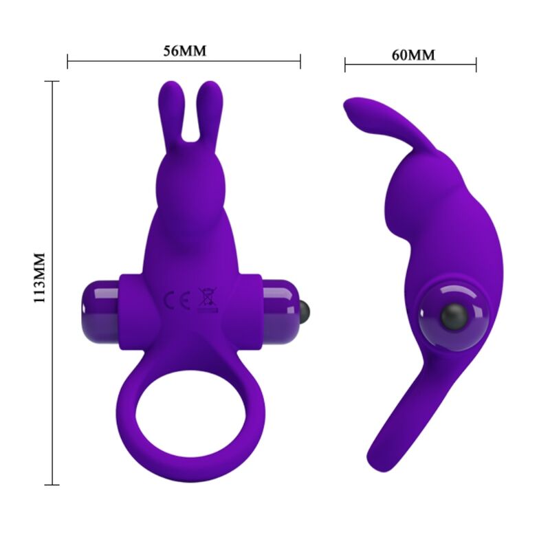 PRETTY LOVE - VIBRATOR RING I RABBIT FOR PURPLE PENIS - NOCTURNA DESIRES