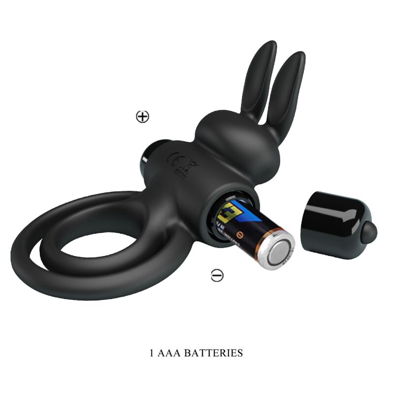 PRETTY LOVE - VIBRATOR III RABBIT RING FOR BLACK PENIS - NOCTURNA DESIRES