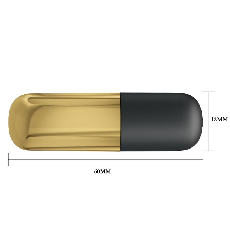 PRETTY LOVE - GOLDEN RECHARGEABLE BULLET VIBRATOR - NOCTURNA DESIRES