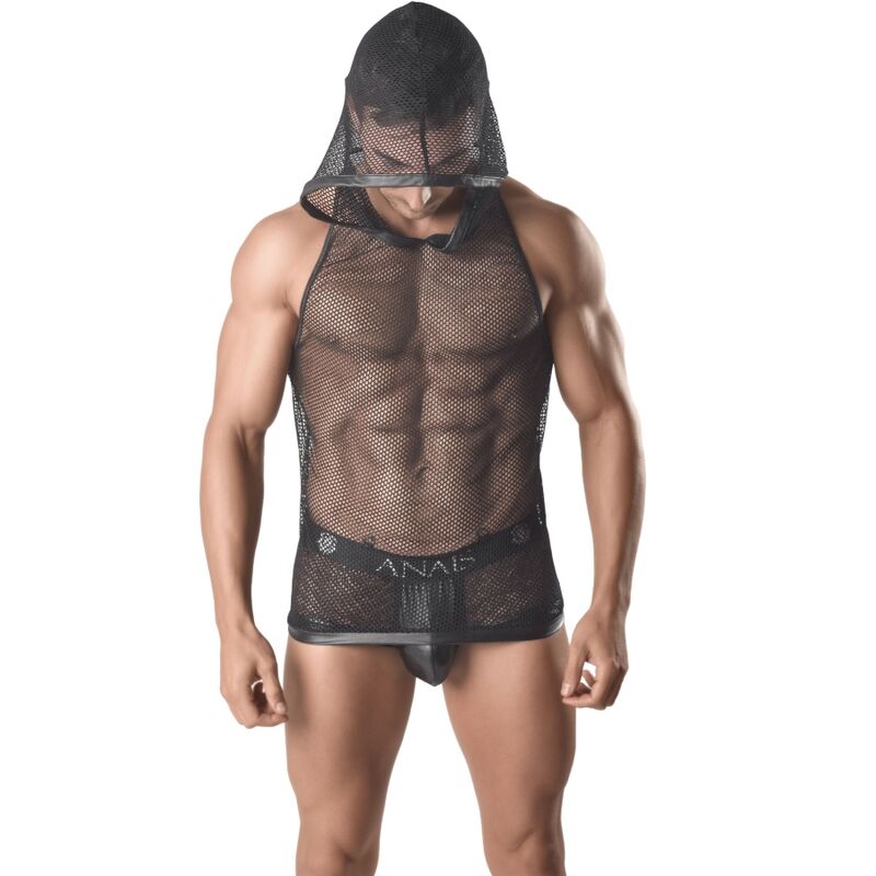 ANAIS MEN - ARES HOODED T-SHIRT XXXL - NOCTURNA DESIRES
