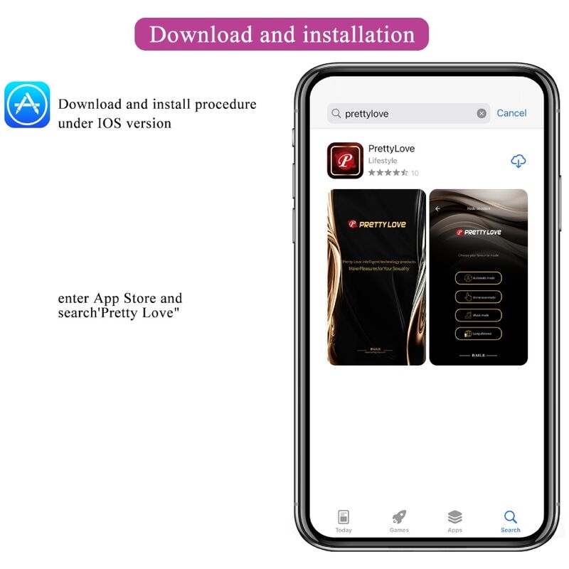PRETTY LOVE - NYMPH VIBRATING EGG APP CONTROLLED PURPLE - NOCTURNA DESIRES