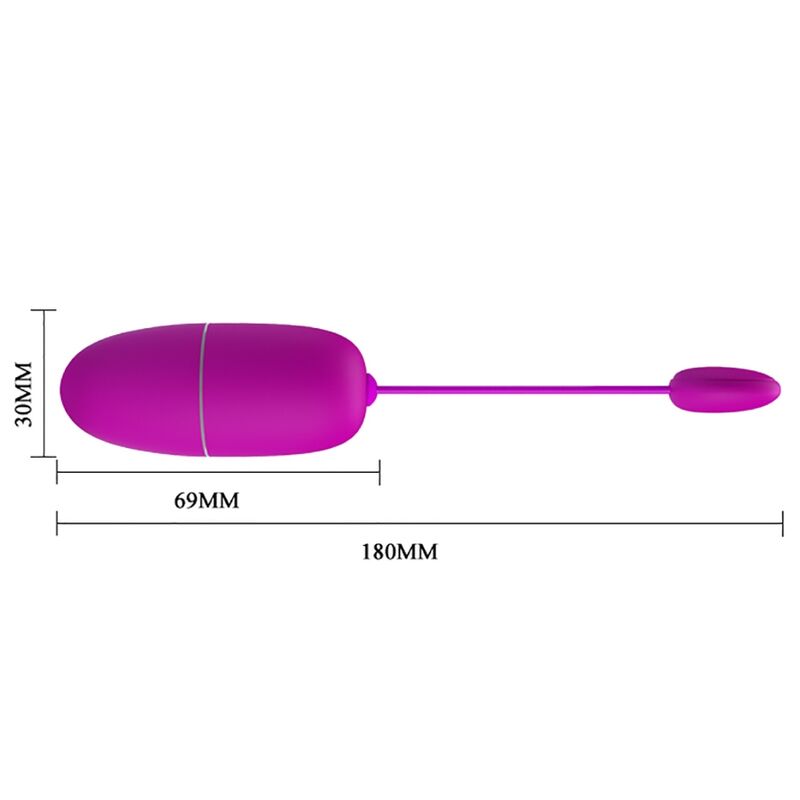 PRETTY LOVE - NYMPH VIBRATING EGG APP CONTROLLED PURPLE - NOCTURNA DESIRES