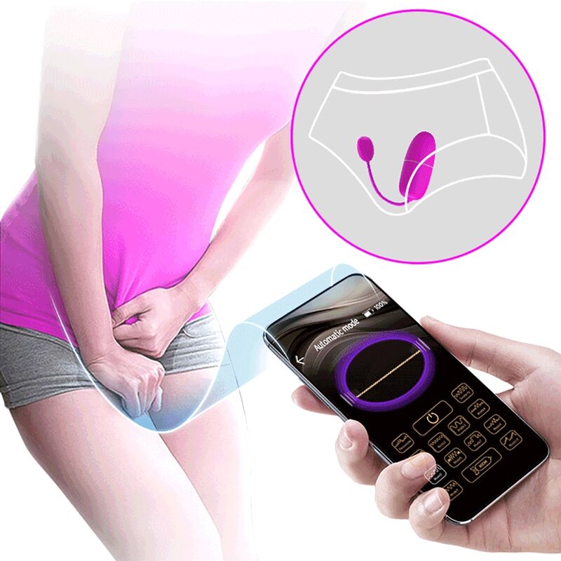 PRETTY LOVE - NYMPH VIBRATING EGG APP CONTROLLED PURPLE - NOCTURNA DESIRES