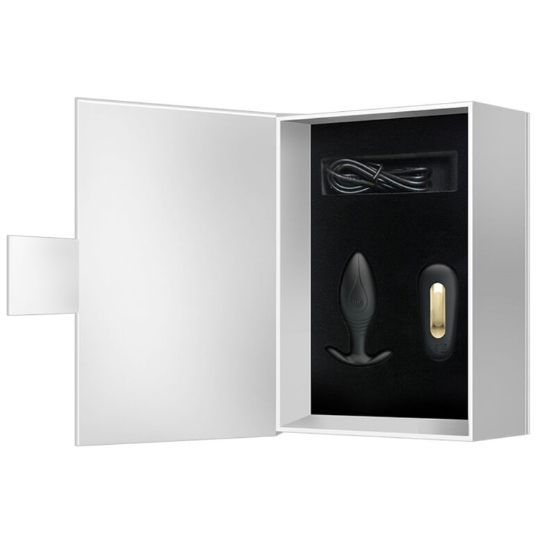 PRETTY LOVE - REGINA ANAL PLUG RECHARGEABLE VIBRATOR BLACK - NOCTURNA DESIRES