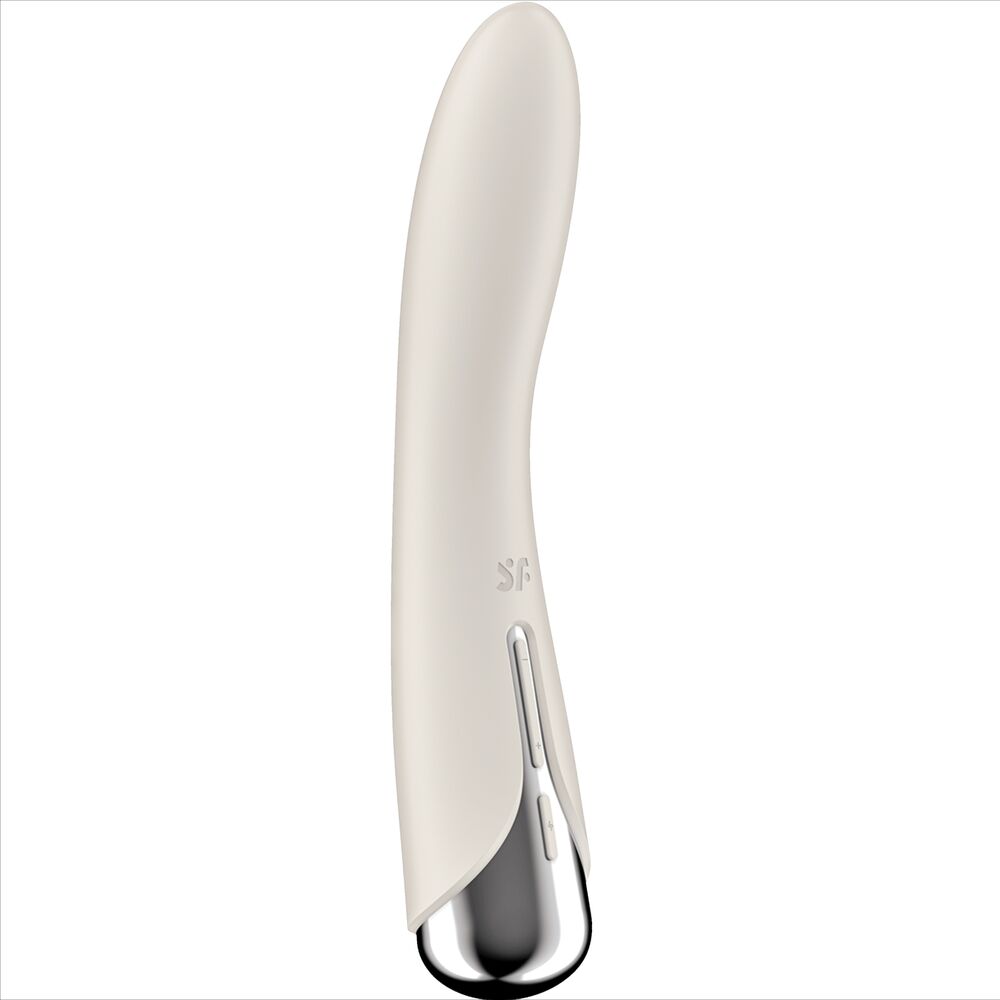 SATISFYER - SPINNING VIBE 1 G-SPOT BEIGE ROTATOR VIBRATOR - NOCTURNA DESIRES