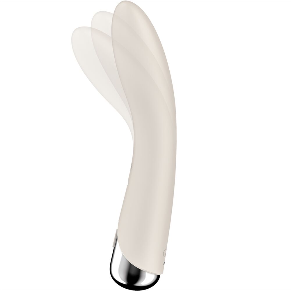 SATISFYER - SPINNING VIBE 1 G-SPOT BEIGE ROTATOR VIBRATOR - NOCTURNA DESIRES