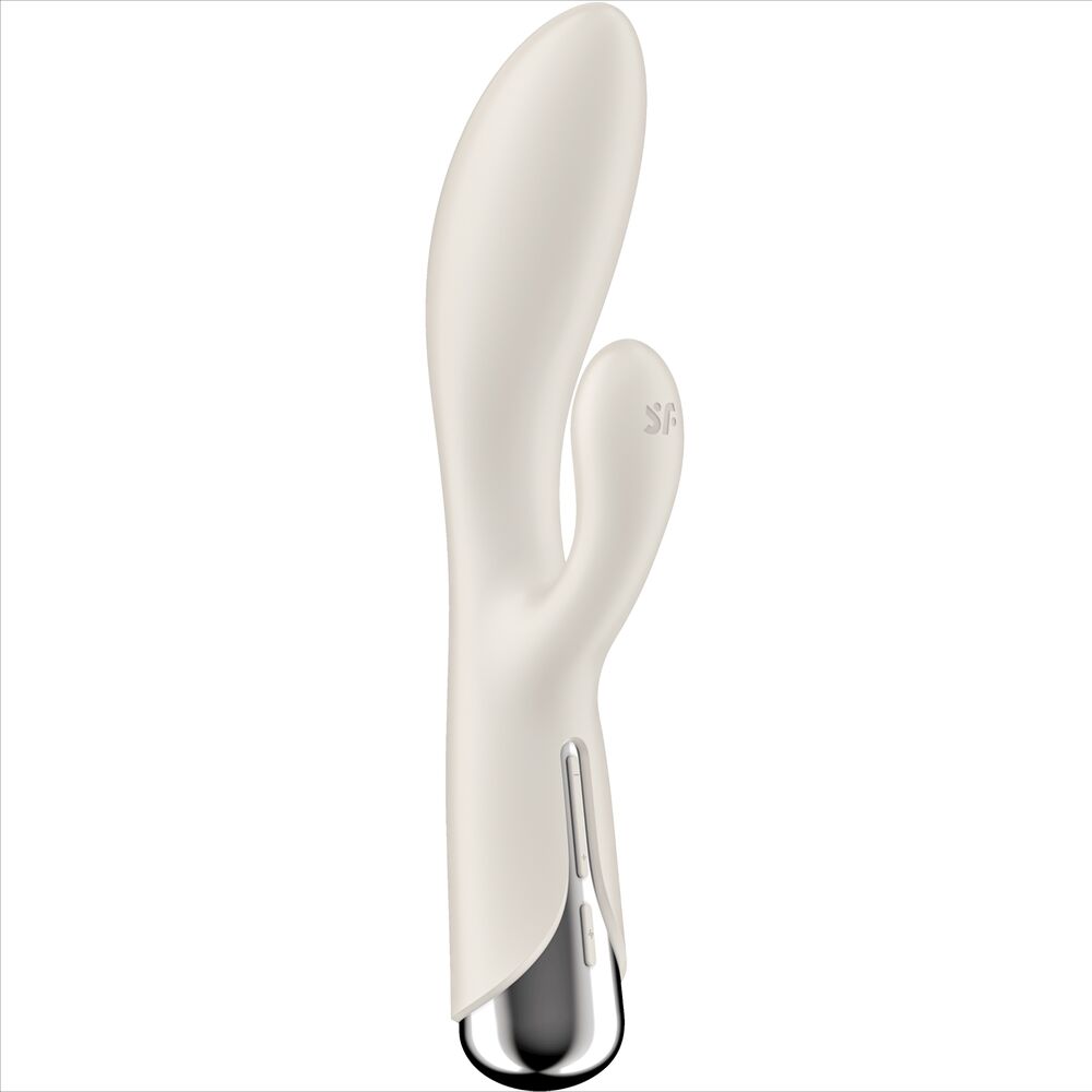 SATISFYER - SPINNING RABBIT 1 CLITORIS AND G-SPOT STIMULATION BEIGE - NOCTURNA DESIRES