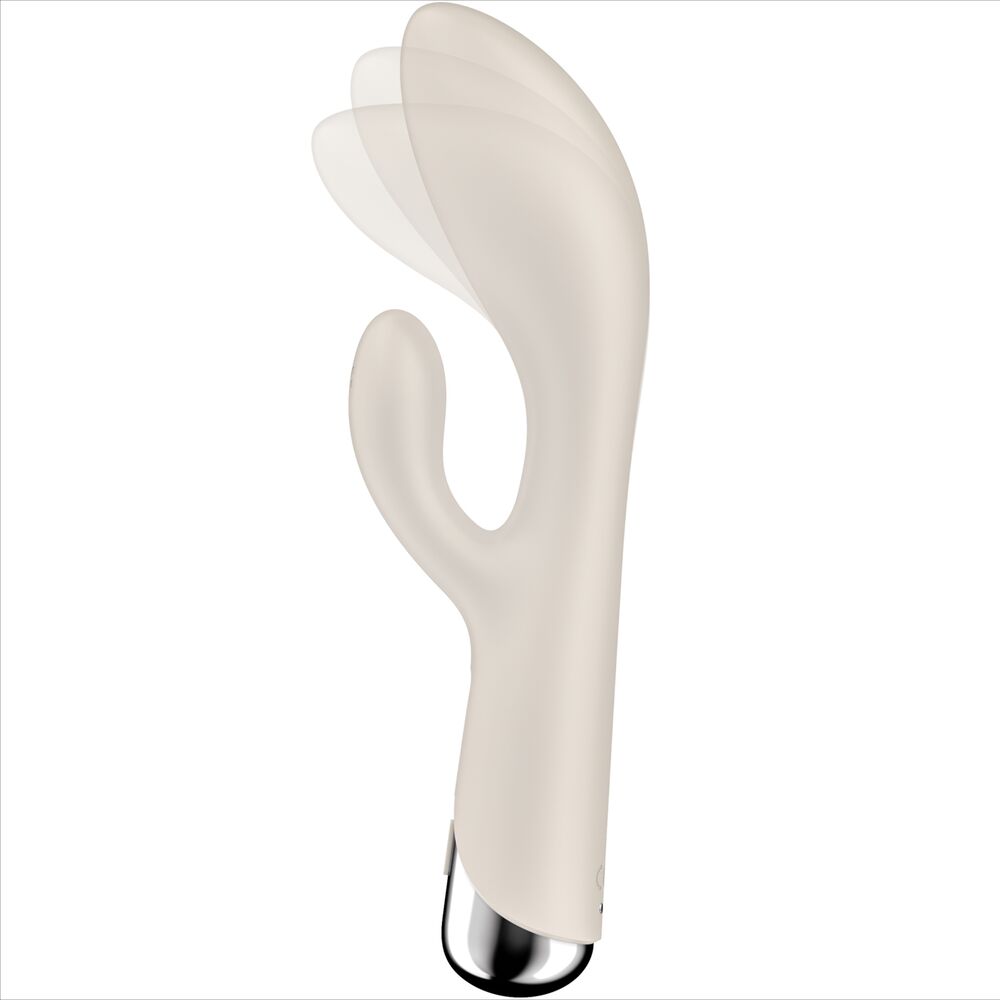 SATISFYER - SPINNING RABBIT 1 CLITORIS AND G-SPOT STIMULATION BEIGE - NOCTURNA DESIRES