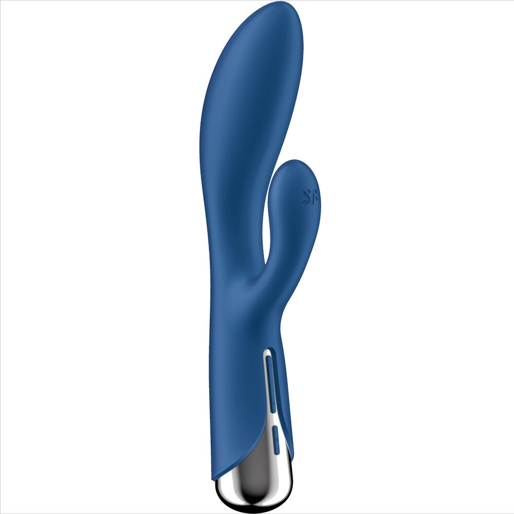 SATISFYER - SPINNING RABBIT 1 CLITORIS AND G-SPOT STIMULATION BLUE - NOCTURNA DESIRES