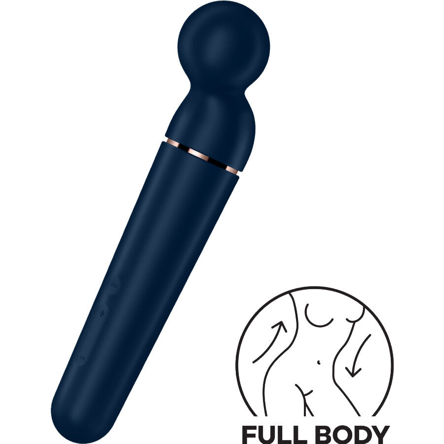 SATISFYER - PLANET WAND-ER VIBRATOR MASSAGER BLUE - NOCTURNA DESIRES