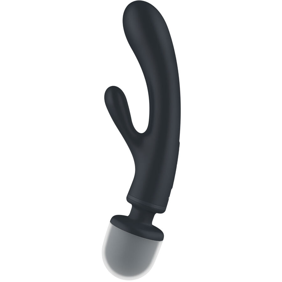 SATISFYER - TRIPLE LOVER RABBIT VIBRATOR MASSAGER GREY - NOCTURNA DESIRES