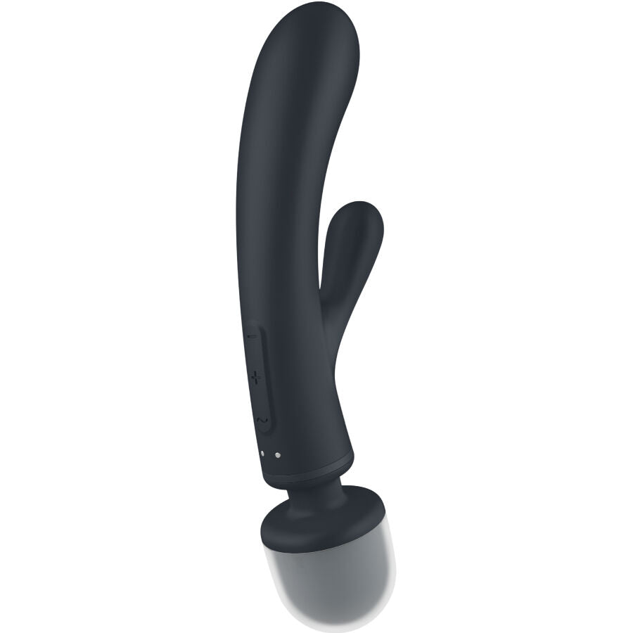 SATISFYER - TRIPLE LOVER RABBIT VIBRATOR MASSAGER GREY - NOCTURNA DESIRES