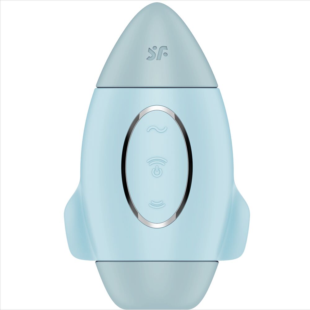SATISFYER - MISSION CONTROL BLUE SMALL DOUBLE IMPULSE VIBRATOR - NOCTURNA DESIRES