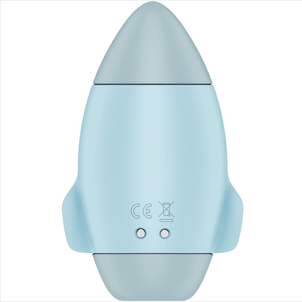 SATISFYER - MISSION CONTROL BLUE SMALL DOUBLE IMPULSE VIBRATOR - NOCTURNA DESIRES