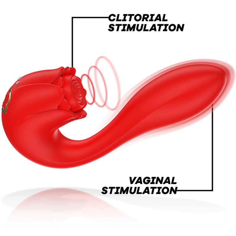 MIA - SELENA STIMULATOR VIBRATING + TAPPING RED - NOCTURNA DESIRES
