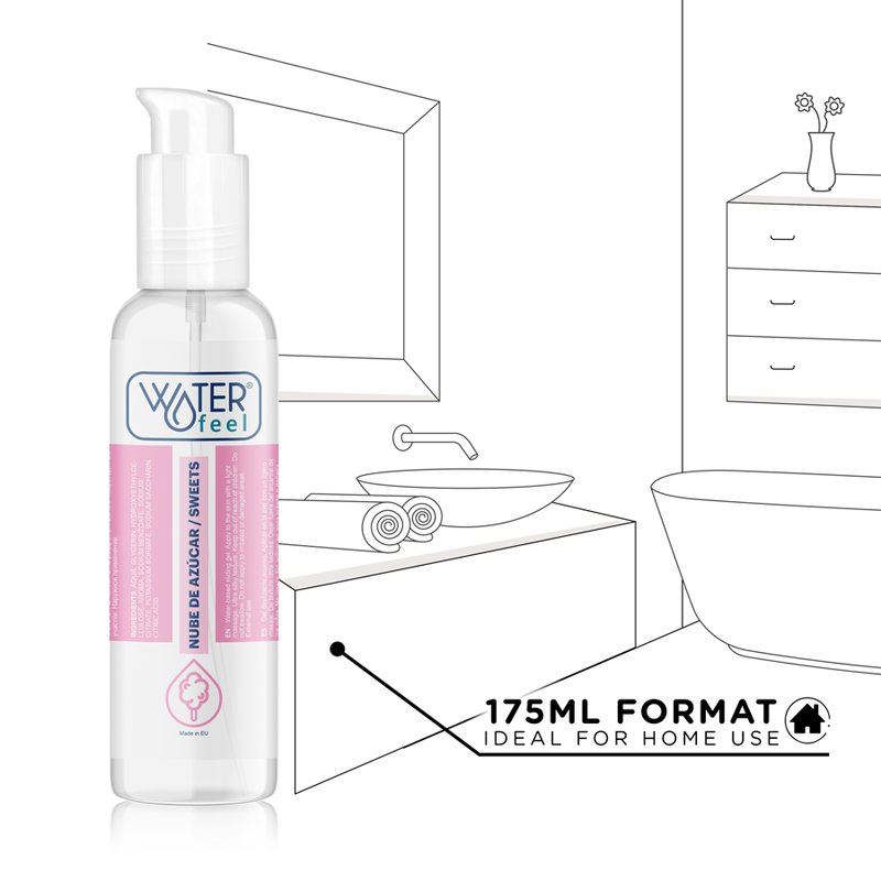WATERFEEL - SUGAR CLOUD LUBRICANT 175 ML - NOCTURNA DESIRES