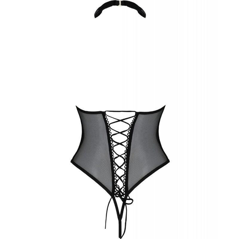 PASSION - TRISHA OPEN BODY BLACK L/XL - NOCTURNA DESIRES