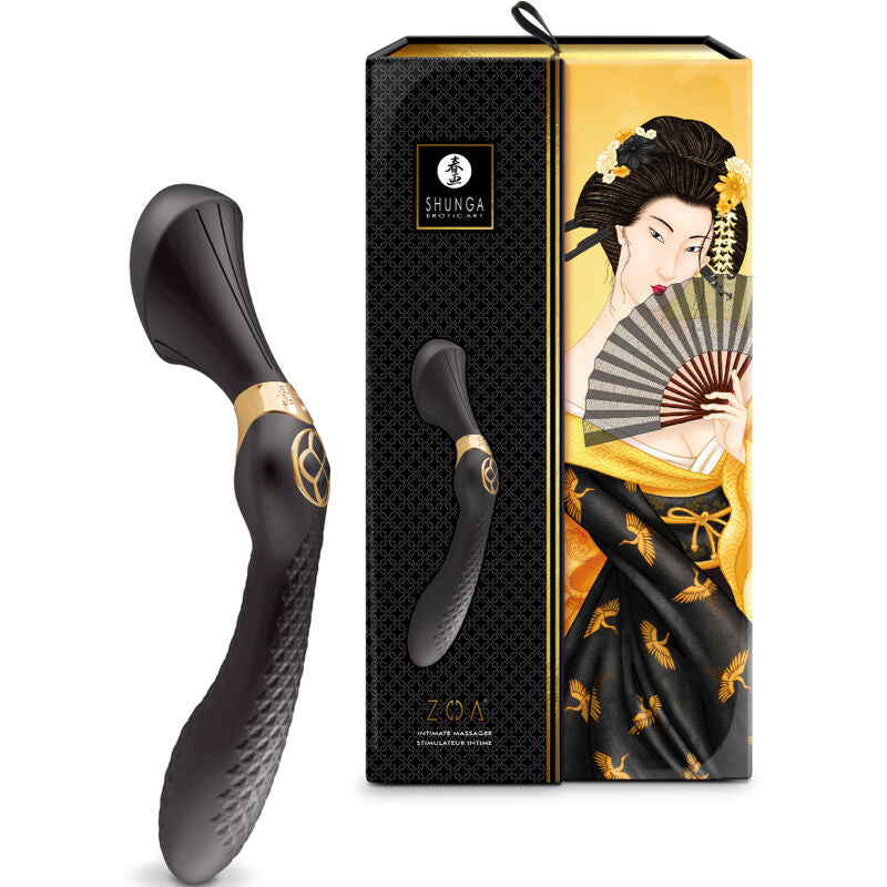 SHUNGA - ZOA INTIMATE MASSAGER BLACK - NOCTURNA DESIRES