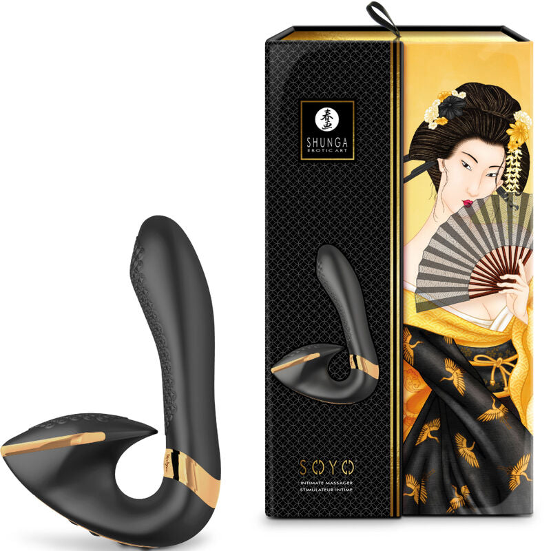 SHUNGA - SOYO INTIMATE MASSAGER BLACK - NOCTURNA DESIRES