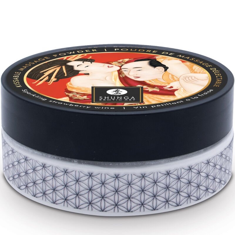 SHUNGA - STRAWBERRY EDIBLE MASSAGE POWDER KIT - NOCTURNA DESIRES