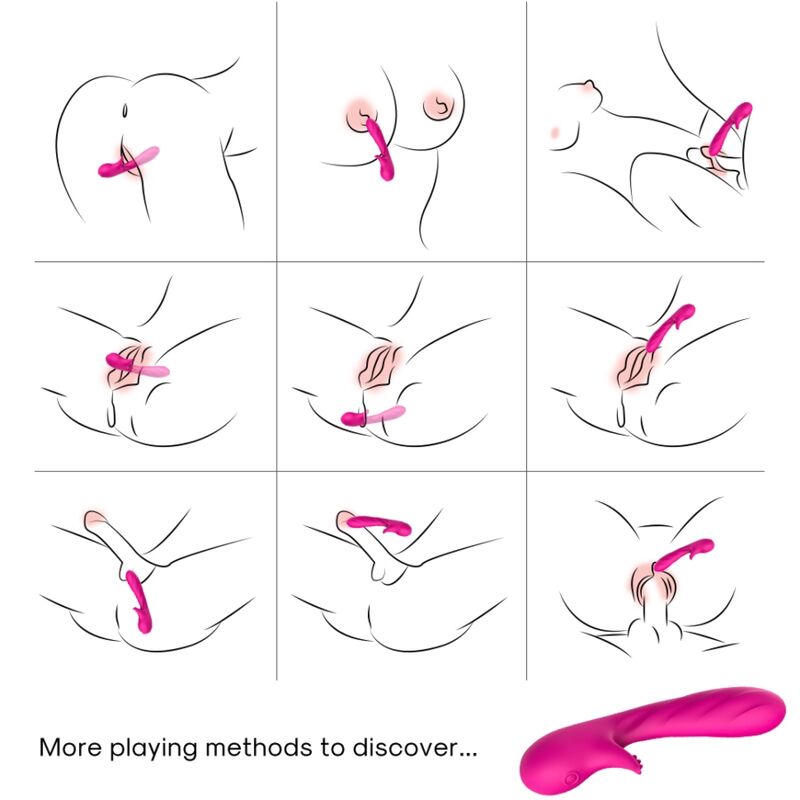 ARMONY - ROMANCE VIBRATOR WITH STIMULATOR FUCHSIA - NOCTURNA DESIRES