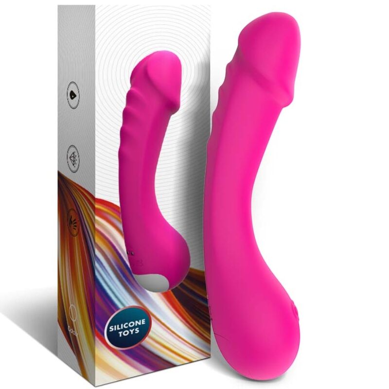 ARMONY - DILDO VIBRATOR G-SPOT SILICONE FUCHSIA - NOCTURNA DESIRES