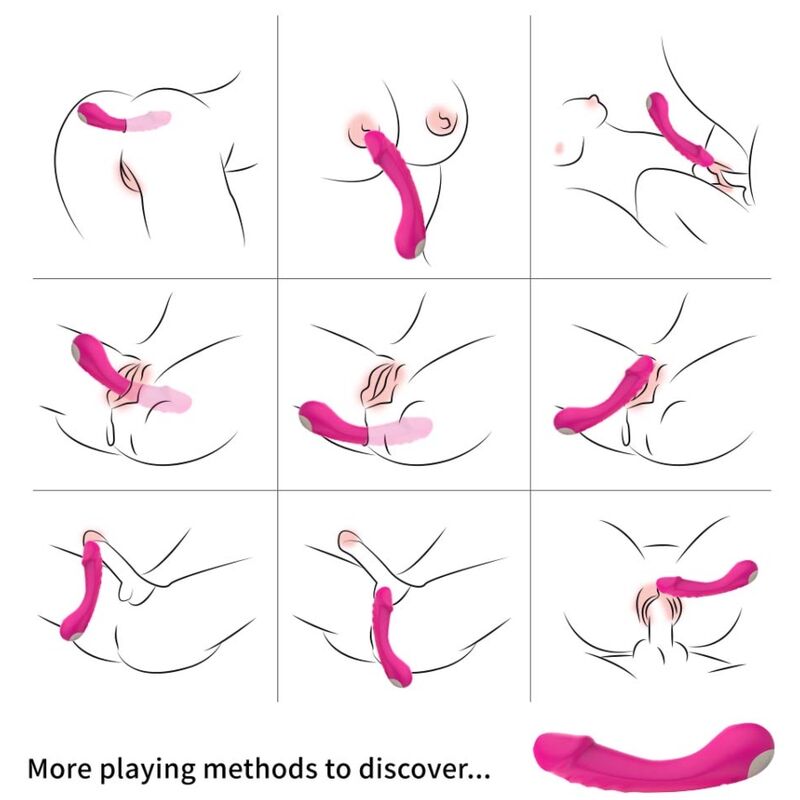 ARMONY - DILDO VIBRATOR G-SPOT SILICONE FUCHSIA - NOCTURNA DESIRES