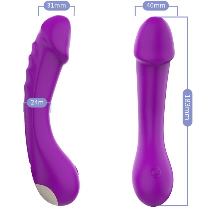 ARMONY - DILDO VIBRATOR G-SPOT SILICONE PURPLE - NOCTURNA DESIRES