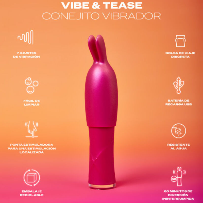 DUREX - TOY VIBE & TEASE VIBRATOR - NOCTURNA DESIRES