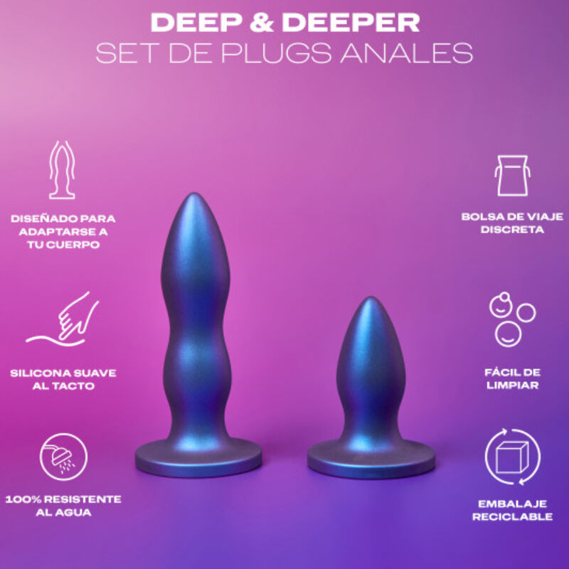 DUREX - TOY SET PLUG ANAL DEEP & DEEPER - NOCTURNA DESIRES