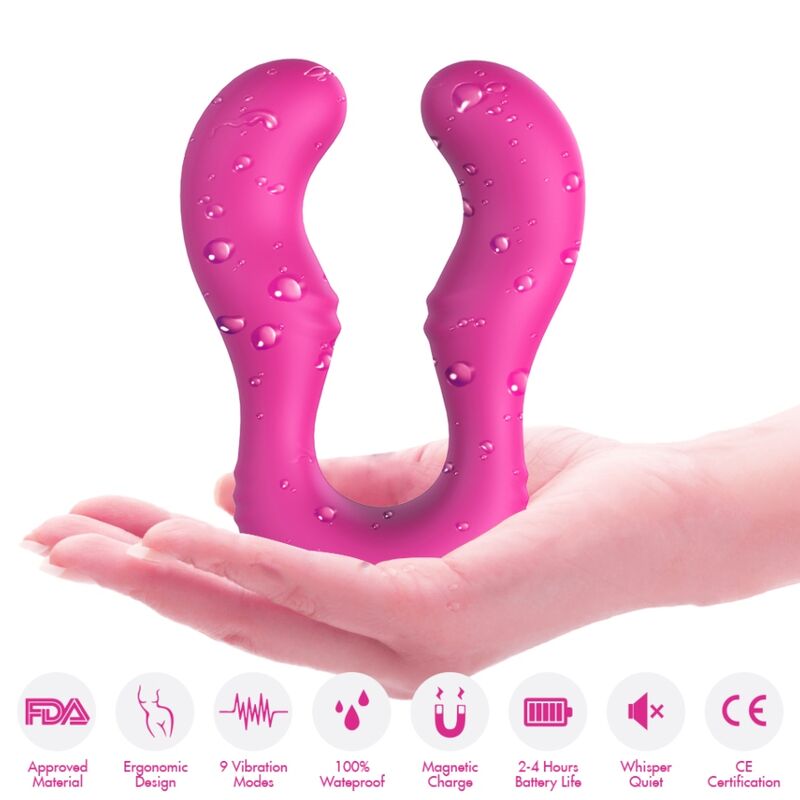 ARMONY - SERAPH VIBRATOR DOUBLE REMOTE CONTROL FUCHSIA - NOCTURNA DESIRES
