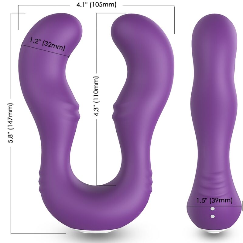ARMONY - SERAPH VIBRATOR DOUBLE REMOTE CONTROL PURPLE - NOCTURNA DESIRES