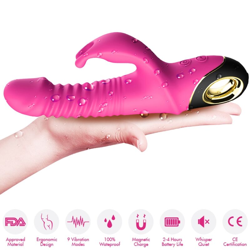 ARMONY - ZING DILDO VIBRATOR RABBIT FUCHSIA - NOCTURNA DESIRES