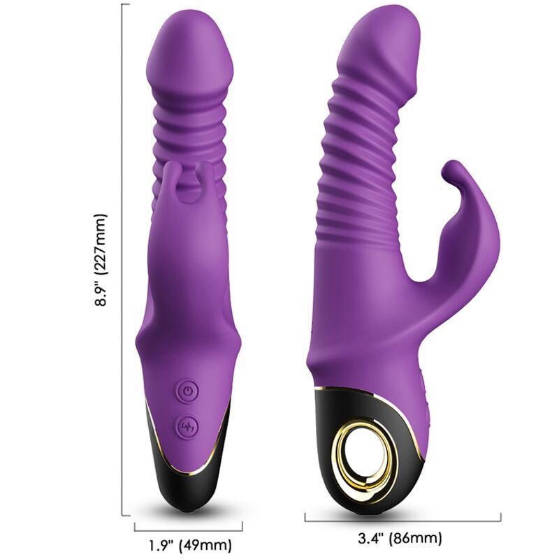ARMONY - ZING DILDO VIBRATOR RABBIT PURPLE - NOCTURNA DESIRES