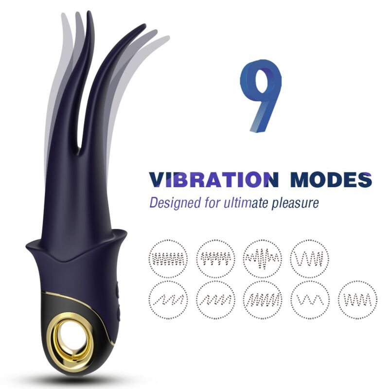 ARMONY - SHADOW VIBRATOR DOUBLE-HEAD TEASING BLUE - NOCTURNA DESIRES
