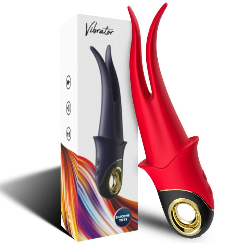 ARMONY - SHADOW VIBRATOR DOUBLE-HEAD TEASING RED - NOCTURNA DESIRES