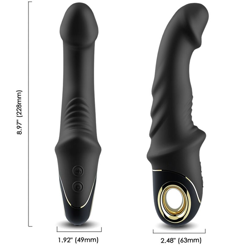 ARMONY - JOYBLADE DILDO VIBRATOR ROTATOR BLACK - NOCTURNA DESIRES