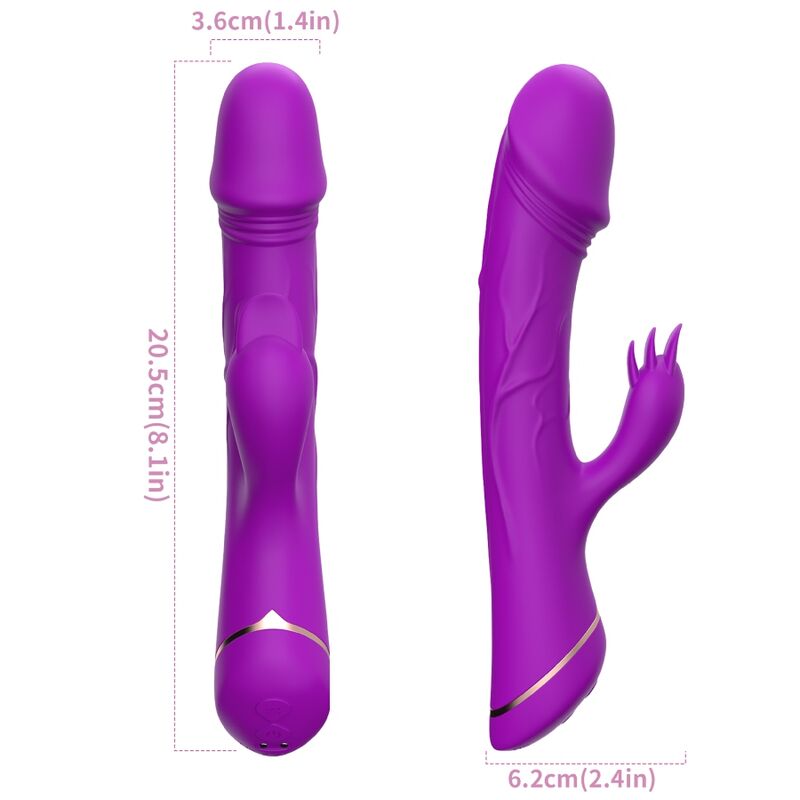 ARMONY - DILDO VIBRATOR RABBIT SILICONE PURPLE - NOCTURNA DESIRES
