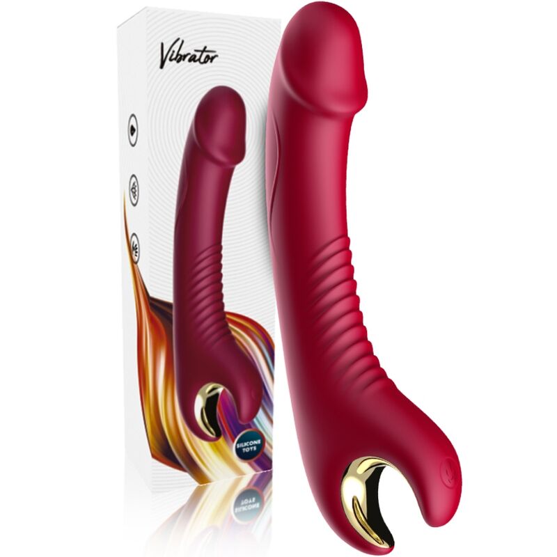 ARMONY - PRINCE DILDO VIBRATOR & ROTATOR RED - NOCTURNA DESIRES