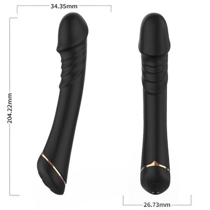 ARMONY - DILDO VIBRATOR SILICONE BLACK - NOCTURNA DESIRES