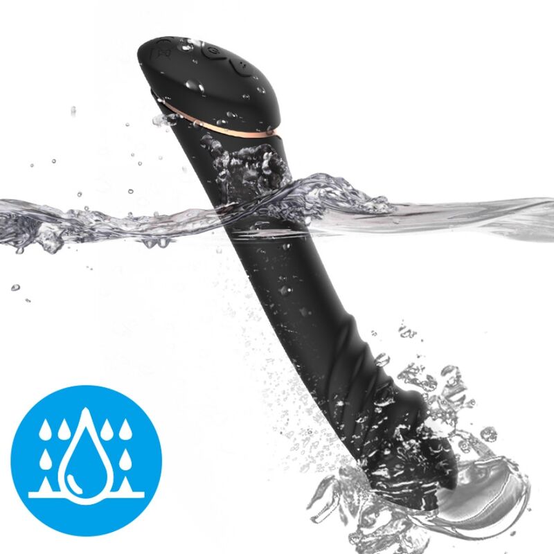 ARMONY - DILDO VIBRATOR SILICONE BLACK - NOCTURNA DESIRES