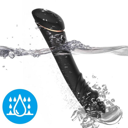 ARMONY - DILDO VIBRATOR SILICONE BLACK - NOCTURNA DESIRES